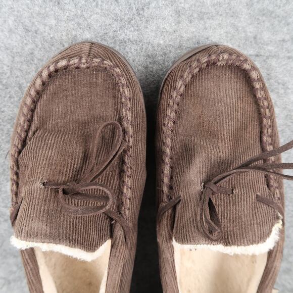 Pawzs by Bearpaw Shoes Mens 10 Slippers Loafer Slip On Moc Casual Comfort Brown - Picture 8 of 13